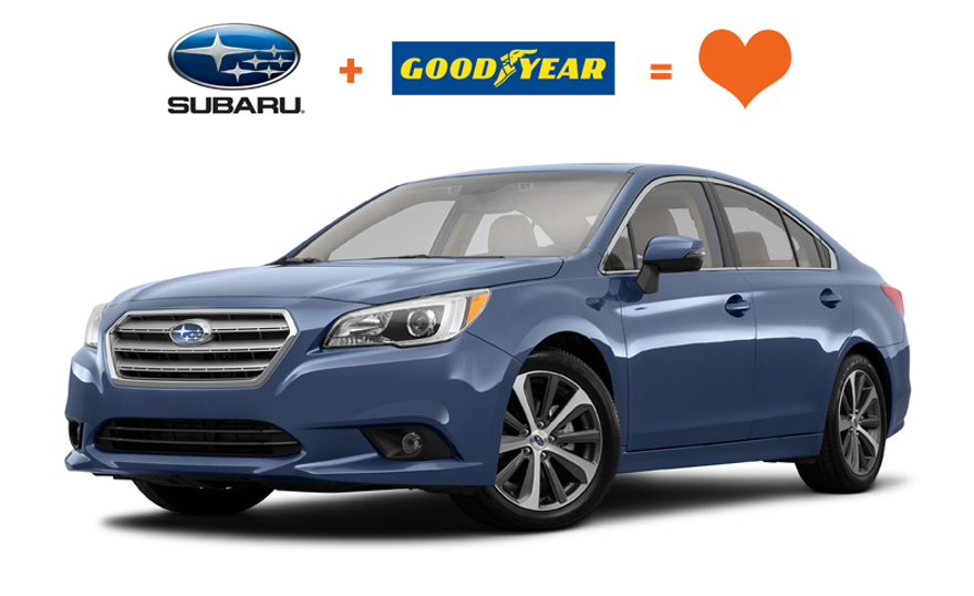 Subaru Legacy на шинах Goodyear | Интернет-магазин Юнитайр