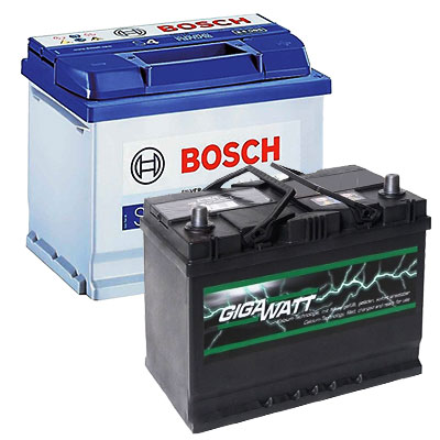 Аккумуляторы Bosch и Gigawatt